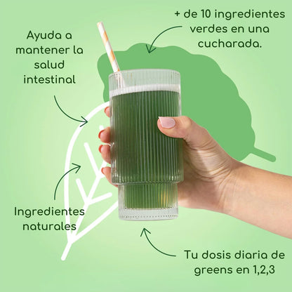 Supergreens Detox – Mezcla Natural con Fibra y Antioxidantes