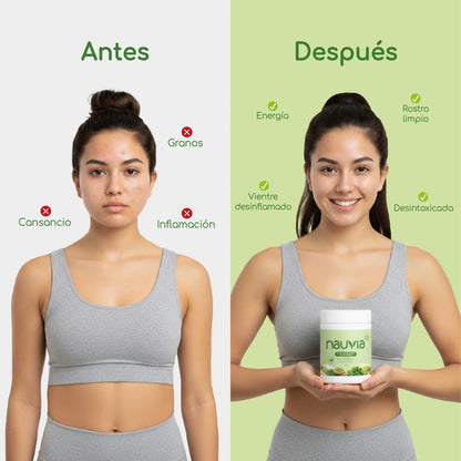 Supergreens Detox – Mezcla Natural con Fibra y Antioxidantes